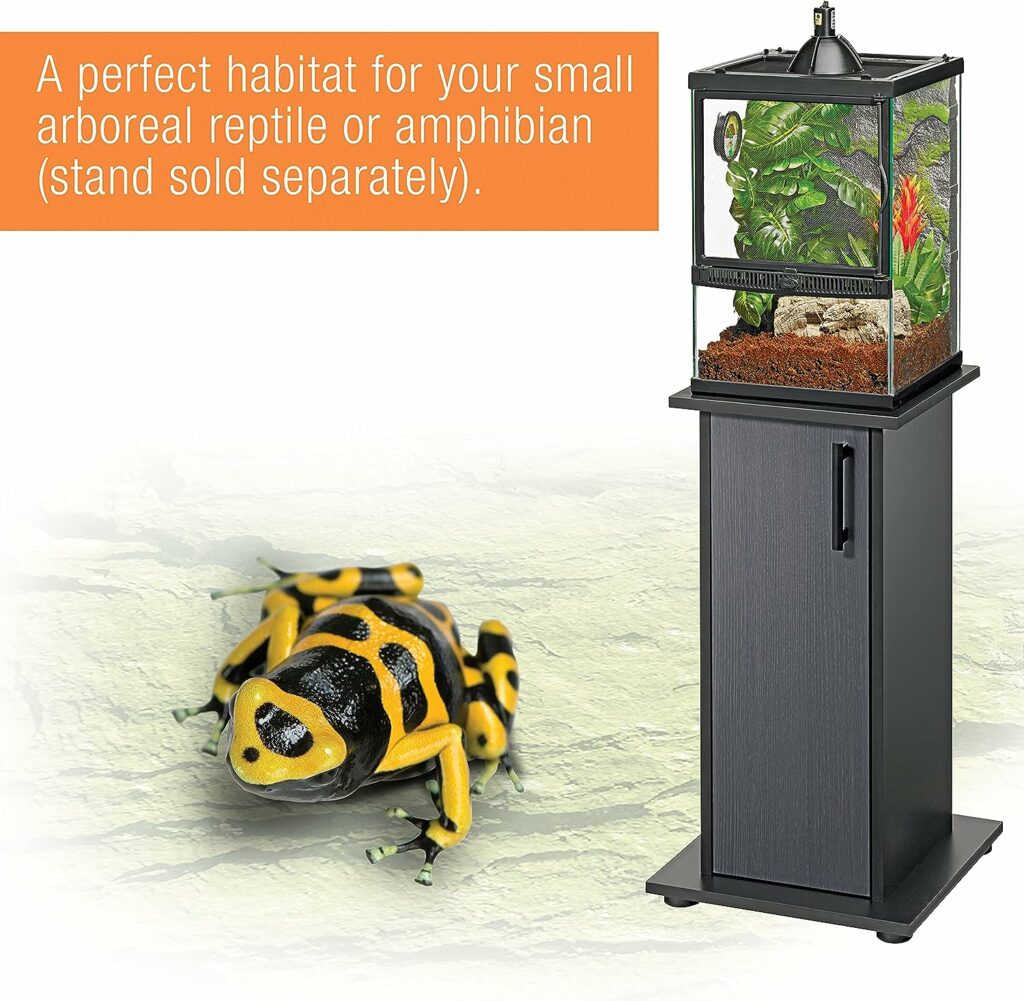 Zilla Tropical Vertical Habitat Starter Kit for Small Tree Dwelling Reptiles Amphibians Like Geckos and Frogs 11 GAL